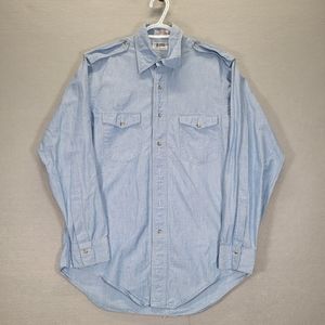 Sero Shirtmaker  Mens Shirt Size M BlueRegular Fit   Button Down Long Sleeve